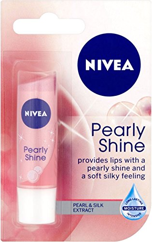 Nivea Lip Balm Care Pearly Shine 4.8g | Pearl & Shine Silk Extract x 3 Packs