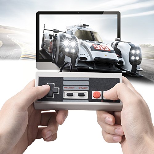 iNNEXT 2x USB NES FC para Mando de juegos para PC Mac Windows Raspberry Pi RetroPie NES Emulator