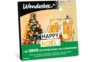 Wonderbox - Happy Noël Gold - Coffret Cadeau - Idée Cadeau Multi Activités