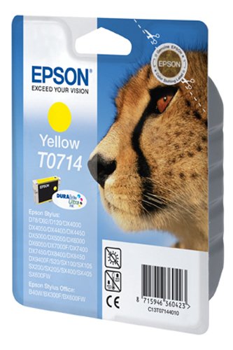 Epson T0714 Tinte Gepard, wisch- und wasserfeste (Singlepack) gelb - 2