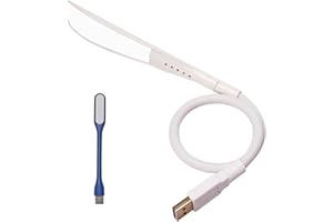 EBYPHAN LED Luce USB Dimmerabile, Lampada USB per PC Portatile, Lampada LED USB per Tastiera Computer, Collo D'Oca Flessibile, luminosità a 3 Livelli