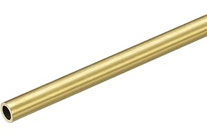 sourcing map Tube Laiton Rond 6mm OD 1mm Paroi Épaisseur 200mm Longueur Tuyau