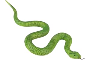 MEMOFYND 1 juguete elástico de serpiente de goma, 3 x 37 cm, modelo de serpiente de juguete, modelo de serpiente de goma de lluvia, juguete de goma para niños, modelo de animal realista