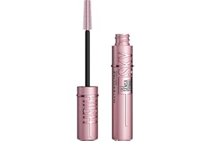 L'OREAL PARIS Maybelline New York - Mascara Volume Intense et Longueur Illimitée - Formule Enrichie en Extraits de Bambous et de Fibres - Sky High - Teinte : Very Black - 7,2 ml