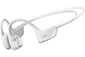 SHOKZ Słuchawki Sportowe OpenRun Pro 2 Mini z Przewodnictwem Kostnym, Bluetooth 5.3, Mikrofony Redukujące Hałas, IP55 Wodoodporne, 12h Czasu Odtwarzania, USB-C Szybkie Ładowanie, Srebrny