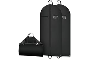 MHwan Portatrajes, 2 Piezas 100 x 60 cm, Robusta, a Prueba de Polvo, Impermeable, Resistente a la Humedad, sin Olores, Resistente al Desgaste Funda Traje Hombre, Adecuada para Trajes, Chaquetas, Viaje