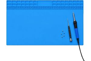 Lödmatta extra stor silikon 70 x 40 cm magnetisk matta soldering matta arbetsunderlägg verkstad antistatisk arbetsbänk matta