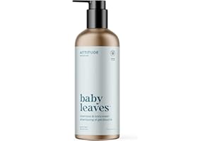 ATTITUDE 2-in-1 Shampoo und Body Wash for Baby, EWG Verified, Plant- und Mineral-Based Ingredients, Vegan Baby Products, Refillable Aluminum Bottle, Good Night, 473 ml