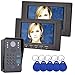 Produktbild 7 Zoll 2 Monitor RFID Password Video Tür Telefon-Intercom Doorbell Mit IR-Kamera 1000 TV Line Access Control System
