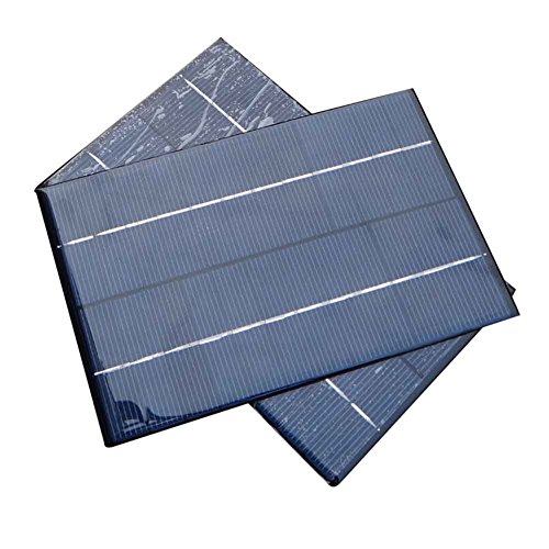 Janecrafts 1 Stück 4.2W 12V Solarpanel Polykristallin Solar Power Panel-Solar System DIY für Handy-Ladegeräte Tragbare - 4