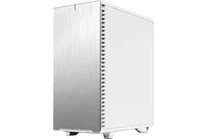 Fractal Design Define 7 Compact White Brushed Aluminum/Steel ATX Compact Silent Tempered Glass Window Mid Tower Computer Case