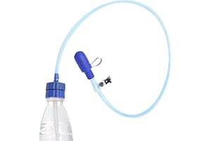 JLOBNYIUN Convertube Kit d'adaptateur de bouteille d'eau, bouteille d'eau de qualité alimentaire, tube de boisson d'hydratation | Ensemble de remplacement de tube de boisson – Ajusteur de tube de bouteille d'ea