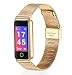 Produktbild Love Life Intelligente Damenuhr, wasserdichter Sport-Fitness-Tracker (IP68), Blutsauerstoffmonitoring für Herzfrequenz, Schrittzähler für iPhone und Android-Handys,Gold