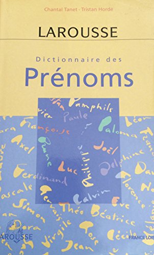 couverture de : Dictionnaire des pr&eacute;noms