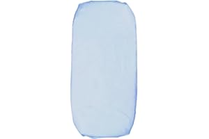 Andy & Helen Lenzuolo con angoli elasticizzati per Sotto Culla/carrozzina in 100% cotone, Celeste