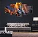 Produktbild Ughjb Hot Frameless Malerei Rennen Motor Leinwand Wandkunst 5 Teile/Satz Für Schlafzimmer Wohnzimmer Wohnkultur