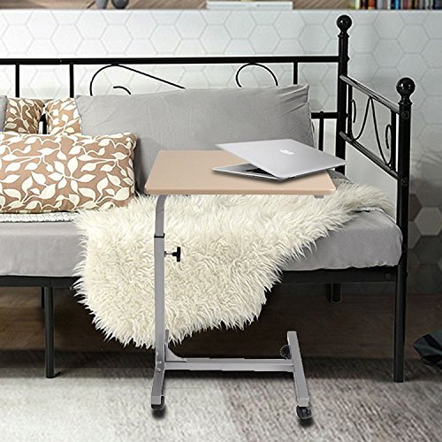 Aingoo Laptoptisch auf rollen Computertisch PC Tisch Notebooktisch Schreibtich bett Fr  hst  ckstisch Bestelltisch Laptop Betttisch Bett Table Desk 48