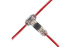 12 st trådanslutningar 1 stift lågspänning elektrisk T-kran snabbskarv trådanslutningar lödlös utan skalning lämplig för 20–2