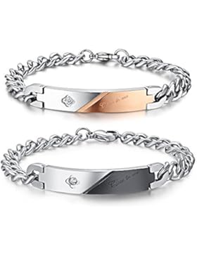 Kim Johanson Edelstahl Pärchen Armbänder 