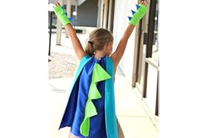 DKINY Capa de Dinosaurio de Carnaval Capa de Disfraz con Guantes Trajes de Capa de dragón de Carnaval Ropa de Dinosaurios niños y niñas Infantil muñequera máscara Vestido Juegos de rol Los Reyes Magos