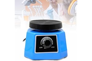 HINOPY 4'' Dental Oszillator, 100W 220V Runder Vibrator Zahntechnik Shaker Oszillator Dentallaborgeräte für Mischen von Gips, Gießen von Modellen, Harzguss (Blau)