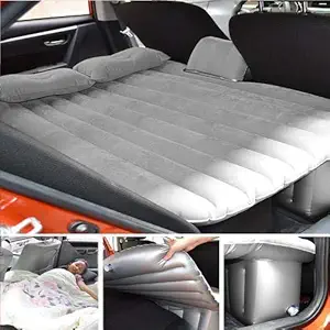 Automaze Car Travel | Camping | Travel Inflatable Bed, With 12V Dc Pump, Puncture Pads, Glue