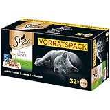 Sheba Katzenfutter Nassfutter, Sauce Lover Feine Vielfalt, 32 Schalen (32 x 85 g)