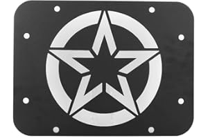 TBEST Tbe Tailgate Delete Plate, Tailgate Vent Cover Delete Filler Plate ar Pattern Fits for Wrangler JK JKU 2007-2017