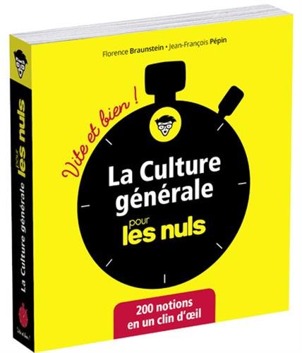 La culture générale pour les Nuls Vite et Bien gratuit