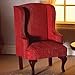 Produktbild The Dolls House Emporium Red High-back Armchair (M) by The Dolls House Emporium