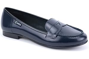 ZGIRLS Mocasin Boston 471 Negro College Zapato Castellano Adolescentes NIÑA Uniforme Escolar Resistentes Impermeables