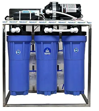 Remino 25 LPH Commercial RO Water Purifier Plant/Filter Fully Automatic (25 LPH with UV Protection, Autoshut off and TDS Adjuster)