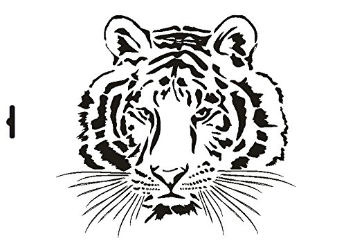 UMR-Design W-006 Tiger Wand / Textilschablone Grösse A5