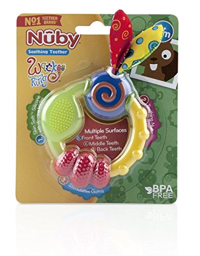 Nuby ID632 Beißring, Mehrfarbig - 5