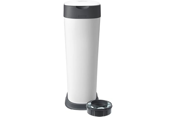Tommee Tippee XL Poubelle à Couches Twist and Click, Inclut 1x Cassette avec Un Film Multicouche Antibactérien, Blanc
