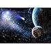 Produktbild Vlies Fototapete PREMIUM PLUS Wand Foto Tapete Wand Bild Vliestapete - Erde Weltraum Planet - no. 232 Erde Weltraum Planet Meteoriten Blau, Größe:200x140cm Vlies