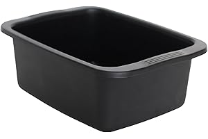 START Machiavelli catino rettangolare Bacinella in plastica di capacità 10L. Vaschetta multiuso misure 42 x 31 x 15,5 cm (Nero)