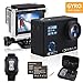 Produktbild IXROAD Action Cam 4K 20MP Wifi Gyro Bildstabilisator Unterwasserkamera Actioncam Actionkamera Helmkamera Sportkamera mit Fernbedienung 2 Akkus und Zubehör Set für Fahrrad Motorrad (Schwarz)