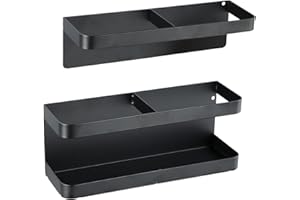 Fangehong Magnetischer Regenschirmständer, Wandmontage Regenschirmständer, Karbonstahlplatte Magnetischer Schirmhalter Kein Bohren, Höhenverstellbar Schirmständer für Hotels, Eingangshallen (Schwarz)