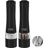 Russell Hobbs 28010-56 Tuz ve Karabiber &Ouml;ğ&uuml;t&uuml;c&uuml; Seti, Elektirikli, Seramik &Ouml;ğ&uuml;t&uuml;c&uuml;, İnce ve İri Ayarlanabilir &Ouml;ğ&uuml;tme Seviyesi