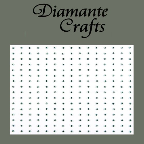 240 x 1mm Light Green Diamante Self Adhesive Rhinestone Body Nail Vajazzle Gems - created exclusively for Diamante Crafts