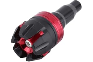 EVGATSAUTO Paratelaio per moto, Nuovo kit per paratelaio per moto, Protezione anticaduta, Cappucci antiurto Lega di alluminio CNC(Rosso)