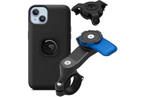 Quad Lock Support Téléphone pour Guidon de Moto avec Amortisseur de Vibrations et Coque MAG pour iPhone 14 Plus