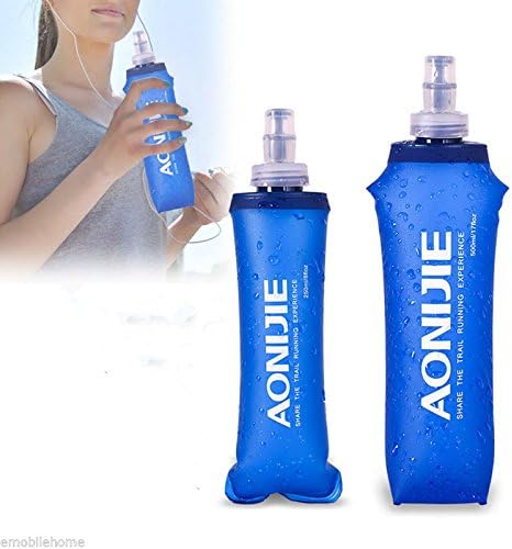 Flagger-500/250ML Foldable Soft Flask TPU Squeeze Outdoor Sports Water Bottle ,500ML