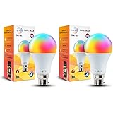 wipro 9-Watt B22 WiFi Smart LED Bulb with Music Sync (16 Million Colours + Warm White/Neutral White/White) (Compatible with A