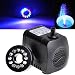 Produktbild Lelantus 800L / H 210 GPH Unterwasser Wasserpumpe für Aquarium Teich Brunnen mit 12 LED Beleuchtung