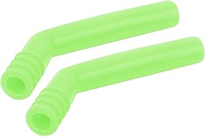 VBESTLIFE 1 Para RC Rura Wydechowa Silnika Samochodowego, Silikonowa Rura Wydechowa Silnika RC do HSP 1/8 1/10 RC Akcesoria Samochodowe(Zielony)