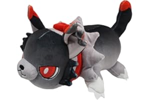 YUMSOU 25cm Cute Aphmau Meows Cat Plush Toy Soft Meemeow Stuffed Donut Cat Plushes French Fry Cheeseburger Food Plush Doll Gifts (Werewolf Cat)