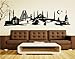 Produktbild Wandtattoo Istanbul Skyline Türkei, Wandsticker Türkiye Aufkleber Stadt 1M062_1, Farbe:Schwarz glanz;Größe ( Länge):100 cm