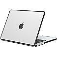 BlueSwan Hard Shell Case Compatible for MacBook Pro 14 inch 2025 2024-2021,M4 M3 M2 M1 A3112 A3185 A3401 A2918 A2992 A2779 A2442 Pro/Max,Anti-Rupture Soft TPU Frame Matte Protective Cover,Clear